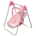 Doll Swing and Carrier - Pink Gingham