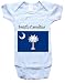 SOUTH CAROLINA FLAG - Flag-Series - White, Blue or Pink Onesie / Baby T-shirt