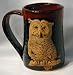 Owl 3D 24 oz. Tankard in Red and Black Full Body