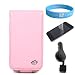 Melrose BabyPink Apple Ipod Touch 64GB 32GB 16GB Carrying Case 2nd generation and 3rd generation + Screen Protector + Ipod Touch Retractable Car Charger with wristband