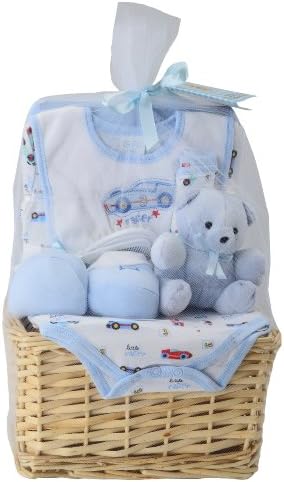 Big Oshi Baby Essentials 9 Piece Layette Basket Gift Set - Newborn