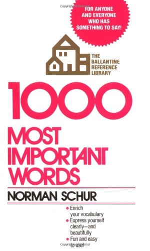 1000 Most Important Words