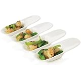 Libbey 13-Piece Just Tasting Amuse Bouche Ceramic Spoons Set, White