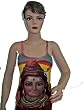 Womens Yoga Clothing Hindu God Shiva Print Bohemian Tank Top S