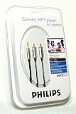 Philips 6ft Audio Y Cable for MP3 to Home Stereo SJM2107/10