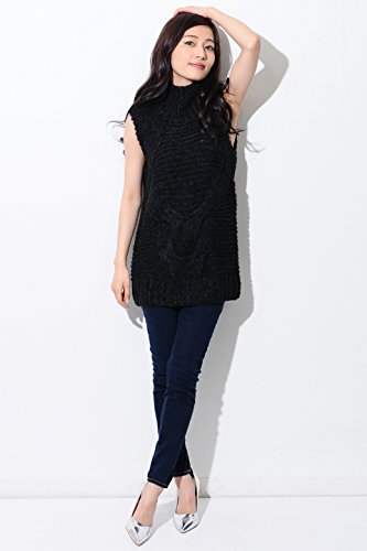 (エゴイスト) EGOIST ケーブルノースリニットトップ