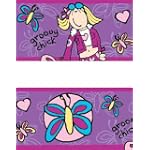 Groovy Chick Butterfly Wallpaper Border