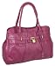 EyeCatchBags - Texoma Kunstleder Damen Schulter Handtasche Himbeere