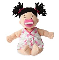 Manhattan Toy Baby Stella Black Hair Soft Nurturing First Baby Doll
