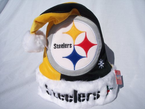 Pittsburgh Steelers NFL Logo plush Santa Hat