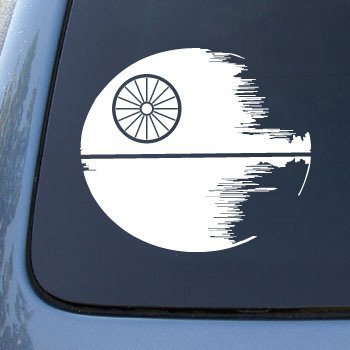  DEATH STAR - Star Wars - Vinyl Decal Sticker #A1391 | Vinyl Color: White