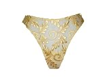 La Perla - La Perla Ivory Made in Italy Embroidered Thong S