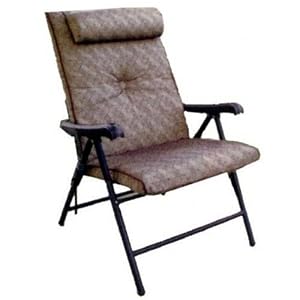 Prime Products 13-3371 Brown Prime Plus Folding Chair
