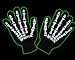 The Misfits - Skeleton Hands Knit Gloves in Black