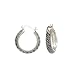 Sterling Silver Marcasite Hoop Earrings