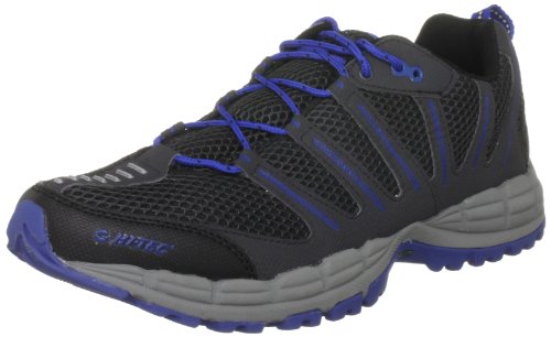 HI-TEC V-Lite Trail Herren Trail Laufschuhe, Schwarz/Blau, 41