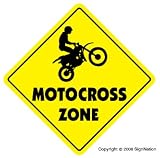 MOTOCROSS ZONE - Sign - dirt bike supercross cycle gear