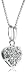 14k White Gold Pave Heart Pendant (1/8 cttw, H-I Color, I2-I3 Clarity), 18