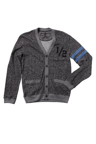 Charles & 1/2 Grey Varsity Cardigan