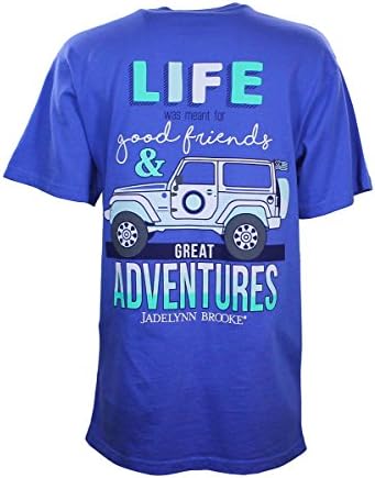 Jadelynn Brooke Poolside Blue Jeep Life Pocket Tee