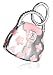 Sterling Silver Pink Handbag Charm