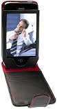 Krusell Orbit Flex Leather Case For Apple iPhone 3G / 3GS - Black / Red