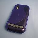 がうがう！ au Motorola Photon ISW11M Wave Design TPU Case, Clear Purple ウェーブ・デザイン ソフトケース, クリアーパープル MB855-WTPU-05
