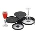 Paderno World Cuisine Glass Rimmer with 3 Salt Trays