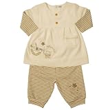 from PEQUILINO Pequilino Girls Vip Baby Dress and Leggings (Cream, 3 - 6 Months) (Model 5077 (3-6mths))