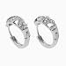 Tressa Sterling Silver CZ Hugger Earrings