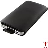 Samsung S5830 Galaxy ACE / GT-S5830 - Elegantes Leder Etui "Easy OUT" Pouch Tasche weich gefüttert
