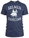 Vintage Distressed Selmer Dancing Tri-Blend T-Shirt, Indigo, L