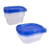 10 Plastic Containers w  Lids Food Storage Set by 