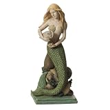 SET of 2 Rustic Painted Mermaid Figurine 15