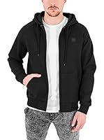 Urban Classics Sudadera con Cierre (Negro)