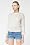 L!VE Long Sleeve Openknit Crewneck Sweater