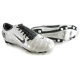 Nike Air Zoom Total 90 Fg Boys Side Lace Football Boots - White/Charcoal