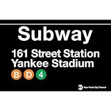 New York City Subway Yankee Stadium Metal Sign - 11x17