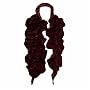 BROWN VICTORIAN RUCHED VELVET RUFFLED SHAWL SCARF WRAP