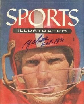 Y.A. Tittle Autographed/Hand Signed San Francisco 49ers Sports Illustrated Magazine