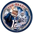 New England Patriots Tom Brady Wall Clock - Round - Football Sports Merchandise