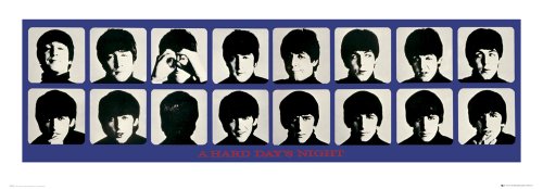 GB eye Ltd, Art Print, The Beatles, Hard Days Night, (33x95cm)