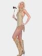 SeXy Indian Girl Costume Maiden Mini Dress Neckpiece Axe Womens Native American