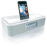 Memorex Mi4004 iWake Clock Radio for iPod (White)