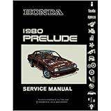 1980 HONDA PRELUDE Shop Service Repair Manual Book by Honda