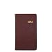 2012 Pocket Datebook Journal, Genuine Goatskin Leather, 5" , Mocha