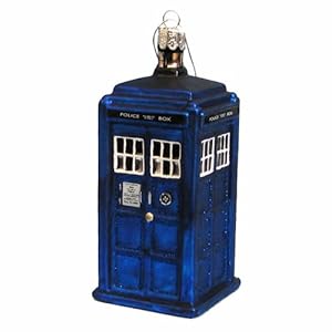 Kurt Adler 4-1/4-Inch Doctor Who Tardis Figural Ornament