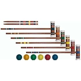 Gym And Outdoor Games Outdoor Games Activities Croquet - 24 Tournament Croquet Set - Set Of 6 by 