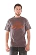 Lucky 13 Griffin Wheel T Shirt Griffin Crest Charcoal Shirt