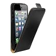 DECRESCENT Leather FLIP Iphone 5 Black